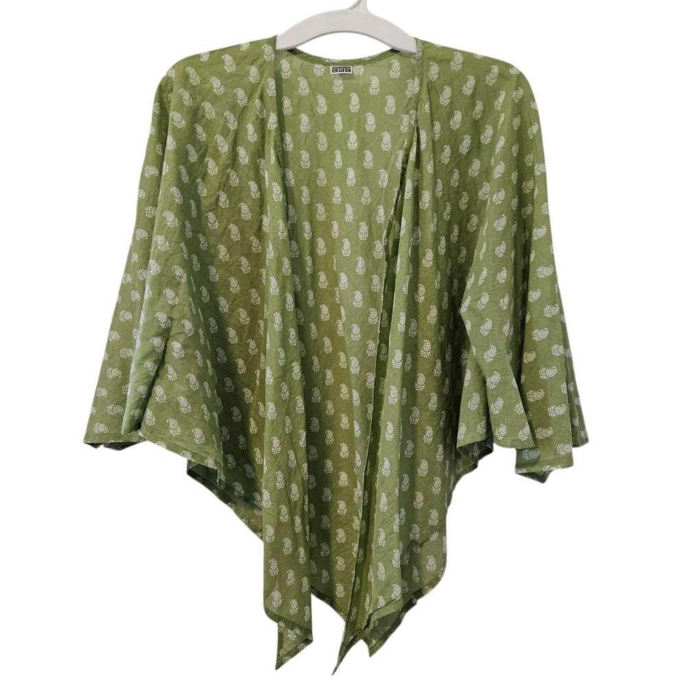 CRAFT RESOURCE CENTER (CRC) Petite Paisley Wrap Organic Cotton Size S/M Green